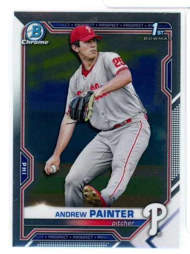 2021 Bowman Chrome Draft #BDC-10 Andrew Painter 1st Bowman RC
