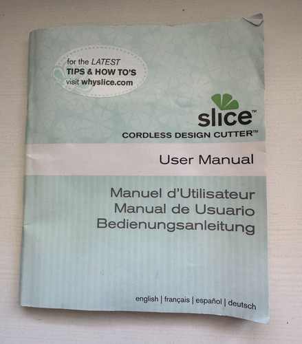 Slice Design Cutter by Making Memories User Manual Instructions