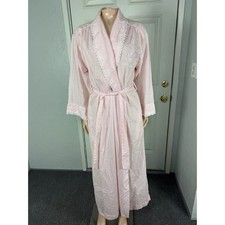 Vintage Christian Dior 80's Robe Dressing Gown Cotton Neiman Marcus One size UU3