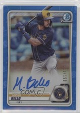 2020 Bowman Chrome Prospects Blue Refractor /150 Micah Bello #CPA-MB Auto 03mf