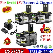 For RYOBI P102, BPL18151 18V 12.0AH One Plus High Capacity Lithium-ion Battery