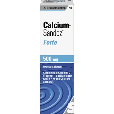 Calcium Sandoz Forte Brausetabletten 20St - PZN 169644