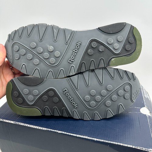 Reebok Classic Nylon Plus Running Atletico Beige Grigio Uomo Taglia 7,5 Stringate - Foto 7 di 10