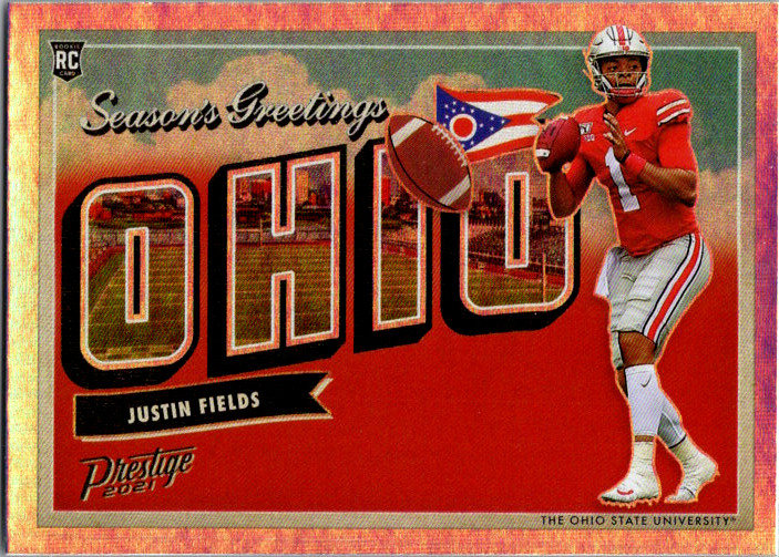 2021 Panini Prestige - Seasons Greetings Justin Fields #SG-2 (RC) OHIO STATE