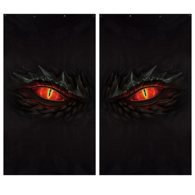 2 Pcs Halloween Scary Eye Window Decorations Door Cover Spooky Halloween Eyes