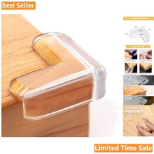L-Shape Corner Protector Bumpers for Babies - 8 Pack Clear Adhesive Safety