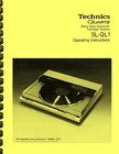 Technics SL-QL1 Direct Drive Turntable OWNER'S MANUAL and SERVICE MANUAL