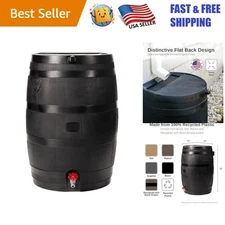 50-Gallon ECO Rain Barrel - Durable, Recycled Plastic for Sustainable Gardening