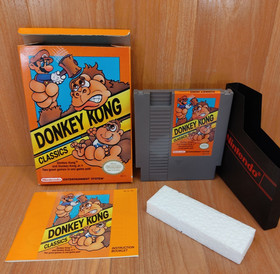 Nr MINTY BOX CIB Donkey Kong Classics complete in nes Collector lot CLEAN A+