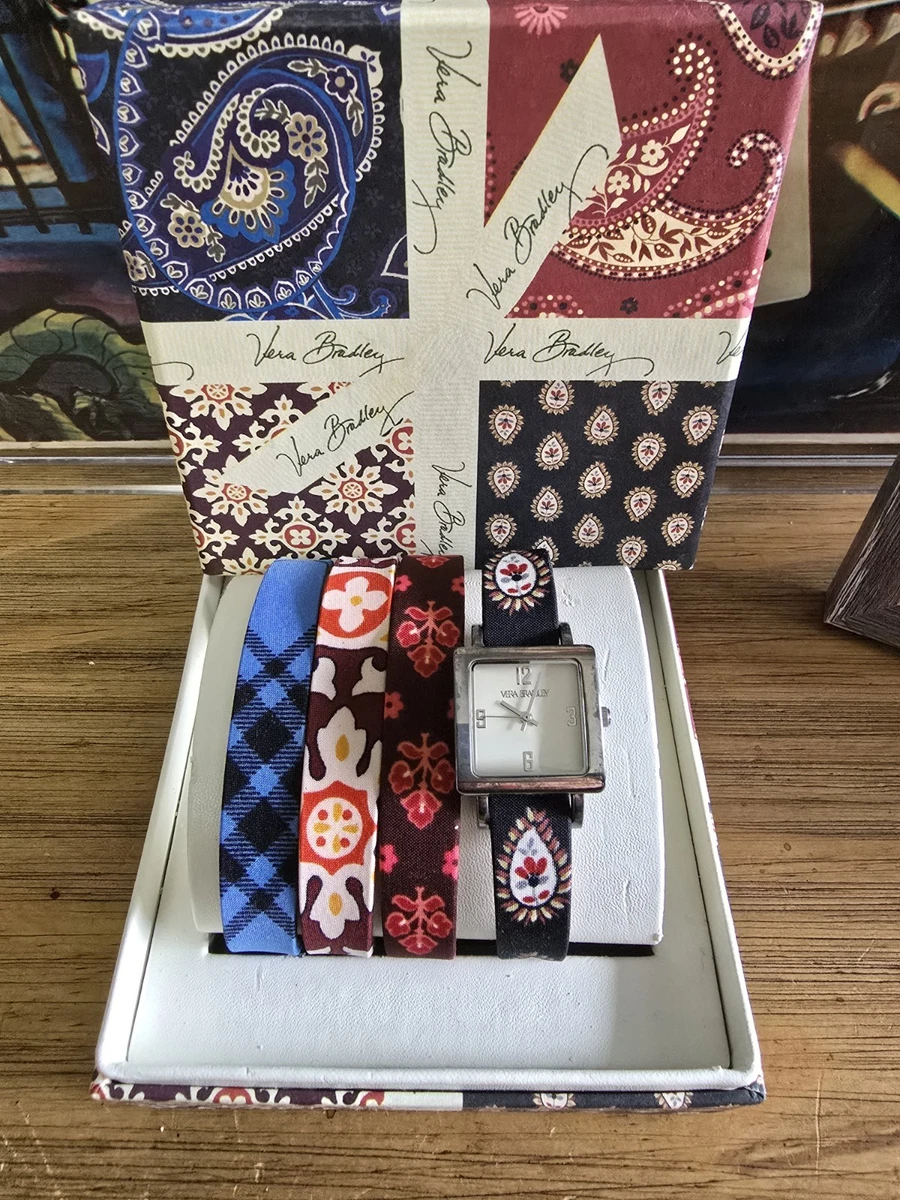 Vera Bradley Wrist Watch Set With 4 Interchangeable Bands  display picture 3