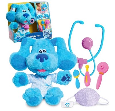 Blue's Clues Check-Up Time Blue Light & Sounds Interactive 13'' Plush Doctor Set