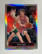 1999-00 Topps cromo refractor Kornel David #110 novato RC ¡RARO! Chicago Bulls