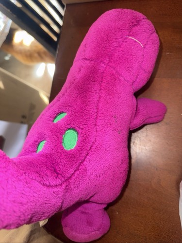 Vintage Dakin Barney Plush 10” Backyard Gang Dinosaur Closed Mouth Lyons Group - Picture 10 of 11