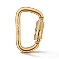 Hopeseily 45kN 10000lbs Auto Locking Carabiner, Heavy Duty Steel Climbing Ca...