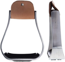 Western Aluminum Bell Stirrups with Padded Design for Enhanced Comfort
