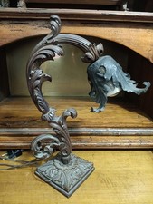 ANTICA LAMPADA IN LEGNO INTAGLIATA EPOCA '800