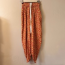 1980s Parachute Pants Tribal Dance Hammer Judy Knapp Excellent Small Floral