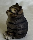 vintage Harvey Knox Collection Japan Tabby Cat Figurine, Cat Animal Class — photo 4