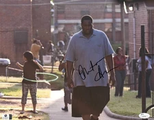 Quinton Aaron Signed Autographed 11X14 Photo The Blind Side Michael JSA U16262