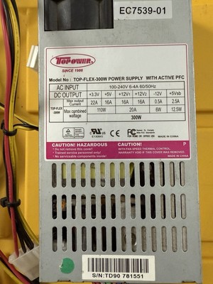 TOPOWER TOP-FLEX-300W is a 300W Flex ATX power supply With PFC - New