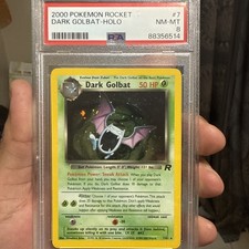 Pokémon TCG Team Rocket 1st Edition Dark Golbat Holo Rare PSA 8
