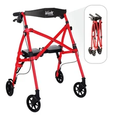 Wonder Able Life Space Saving Rollator Walker Short Lightweight Foldable 4230-SR