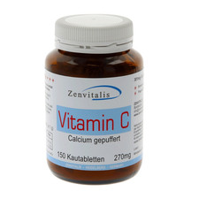 Zenvitalis Vitamin C hochdosiert gepuffert – 150 Vitamin C Kautabletten à 270mg