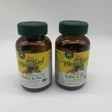 2 MegaFood Baby & Me 2 Prenatal Multi Vitamin  Minerals 120 Tabs Exp: 07/2026