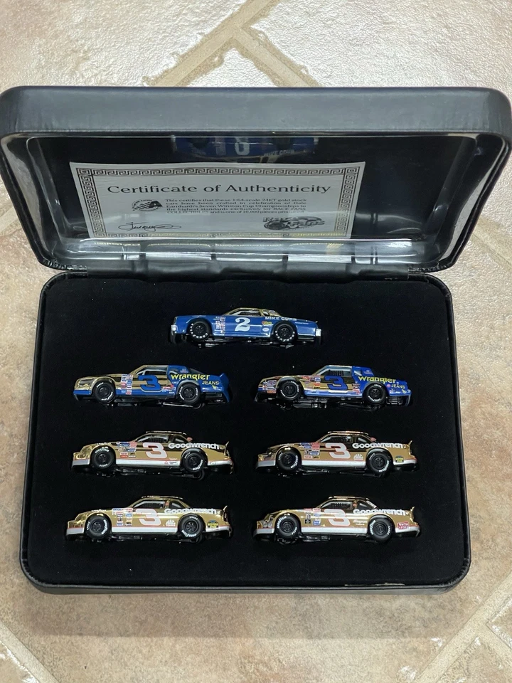 Dale Earnhardt Wrangler Aerocoupe Goodwrench Lumina 7x Champion GOLD CHROME 1/64 - Image 3 of 4