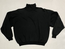 Vintage 90s Guess Jeans Georges Marciano Black Mock Turtleneck Sweatshirt Large