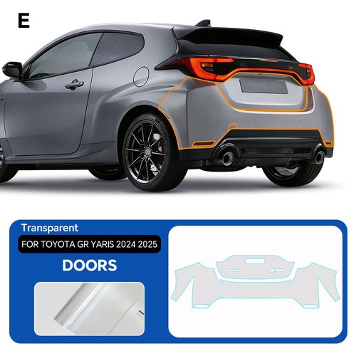 Rear Bumper PreCut Paint Protection Film Clear PPF For Toyota GR Yaris 2024-UP - Picture 2 of 19