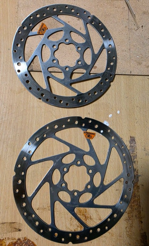 Shimano Disc Brake  Rotors 180mm 160mm Pair  RT51 RT51M 6 Bolt Fixing