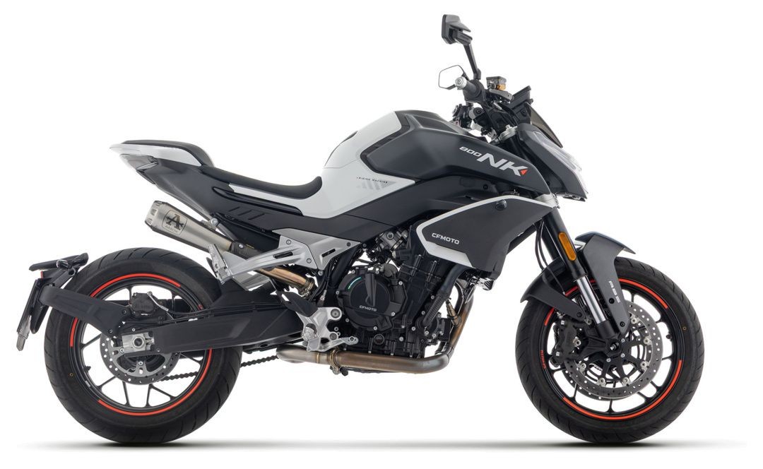 71995PRI - Arrow Pro-Race Nichrom CF Motorcycle 800 NK Exhaust Muffler (23-25)