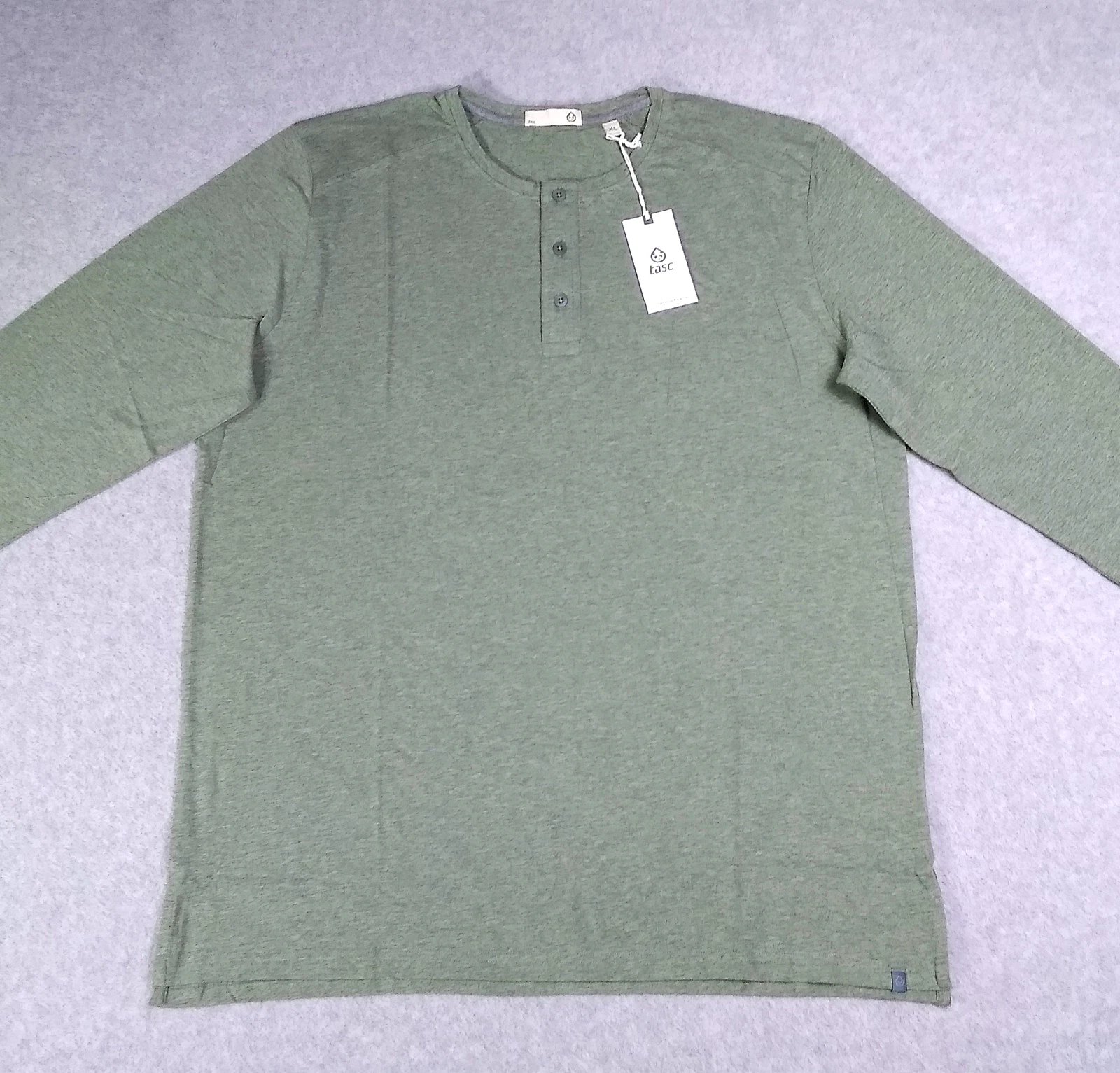 Tasc Mens Everywear Henley Shirt Size XL Long Sleeve Pullover Kelp Green Heather
Opens in a new wind