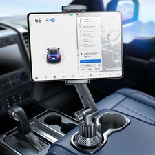 eScore Tablet Holder for Car, for iPad Stand Cup Holder Car Mount. Depth