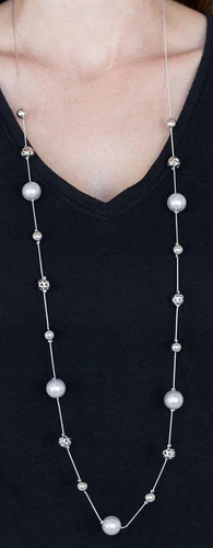 VETEMENTS Collana Paparazzi in argento eloquentemente eloquente