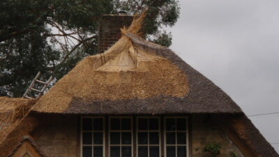 Foto 6x4 Thatch in Arbeit Strood Green\/TQ0224 Interessantes Foto Showi c2008