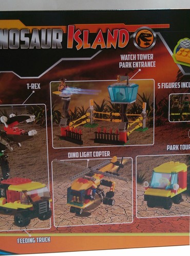Juego de juguetes de construcción bloques entrelazados parque isla dinosaurio 468 piezas BLOCK TECH - Imagen 4 de 10
