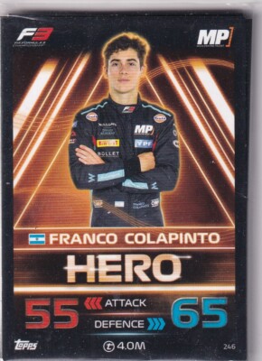 Topps F1 Turbo Attax 2023 Formel 1 Nr. 246 Franco Colapinto Hero