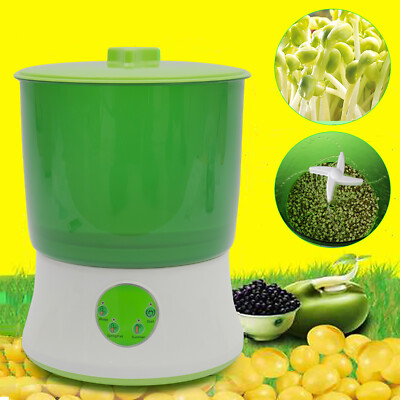 New Bean Sprouts Machine 2-Layer Bean Seed Sprouter Device Germination Household