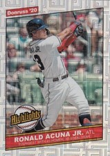 2020 Donruss Insert Highlights Vector RONALD ACUNA JR. #H9 Braves