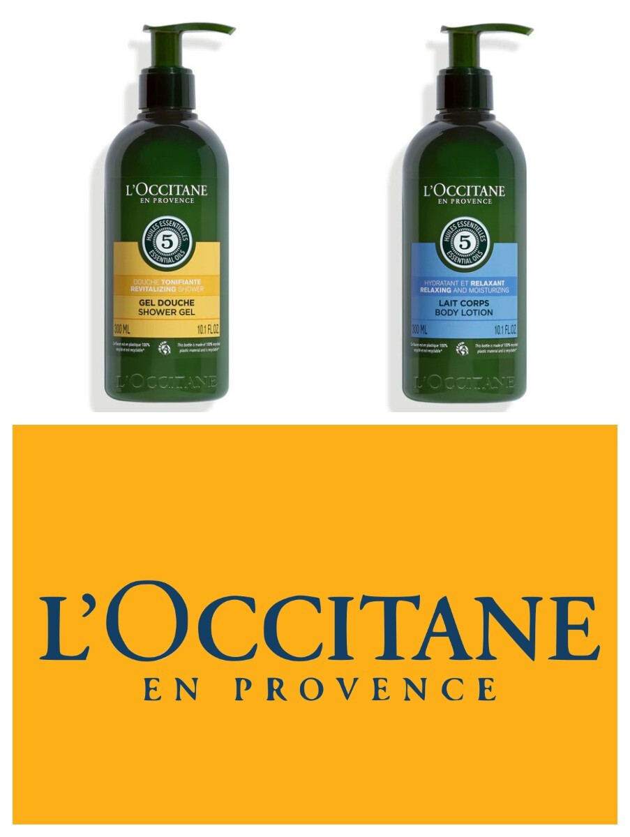 L NEW L\'Occitane Revitalizing Shower Gel 10.1 Oz Set of 2 display picture 1