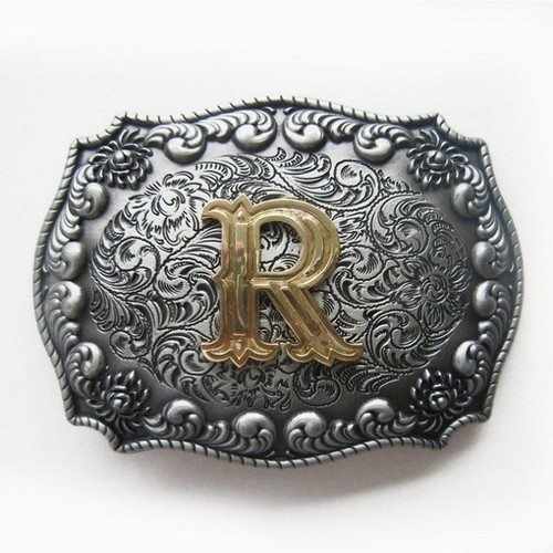 Hebilla de cinturón para letras vaquero vaquera estilo vintage también stock en los EE. UU. - Imagen 35 de 42