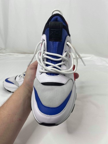 Men’s Size 9.5 Athletic Sneakers Puma RS-0 Sound Running White Blue Red Low Top - Picture 6 of 11