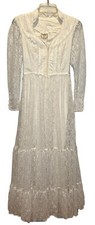 Vintage Sz 7 Gunne Sax 70s Romantic Renaissance Bridal Collection Wedding Dress