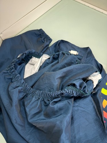 Vtg 80s 90s Surf Style Gulf Shores AL Windbreaker Pullover Jacket Blue Nylon USA - Picture 6 of 8