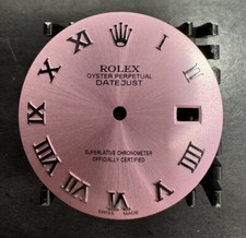 Rolex Mens 36mm Datejust Custom Rose Roman Dial For 16014 16030 16200 116234