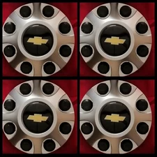 4pc 2011 - 2016 CHEVY Sierra HD 2500 3500 Hub wheel Center Cap SILVER 9597819