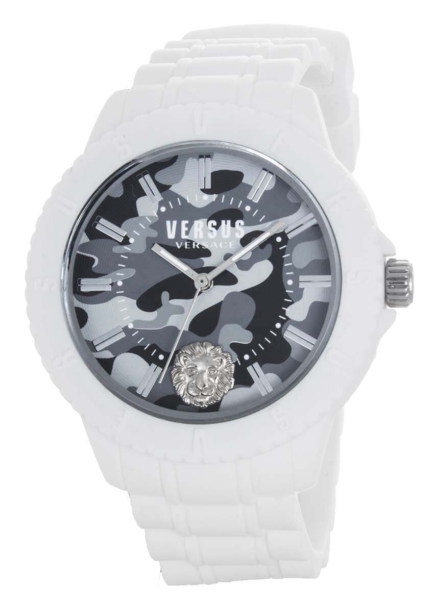 Versus Versace Tokyo Grey Dial White Silicone Strap Quartz