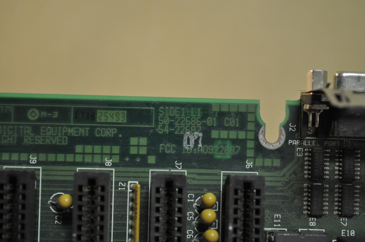 digital A0922687, 50-22686-01 C01, 54-22687, Socket 2 Motherboard 